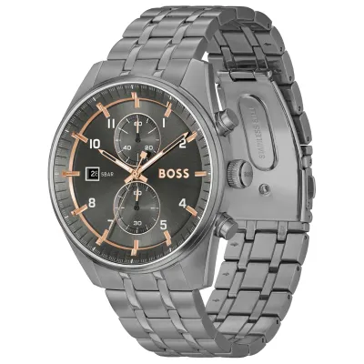 Men's Sky Traveller Chronograph Date Bracelet Strap Watch